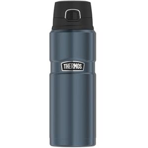 Thermos Stainless King Flask, Ice Grey, 0.70 L, Stainless Steel, Completely Leak-Proof, 15 Hours Hot & 24 Hours Cold, Dishwasher Safe, Drinking Bottle for Tea, Coffee & Water, BPA-Free Thermos Stainless King Flask, Ice Grey, 0.70 L, Stainless Steel, Completely Leak-Proof, 15 Hours Hot & 24 Hours Cold, Dishwasher Safe, Drinking Bottle for Tea, Coffee & Water, BPA-Free