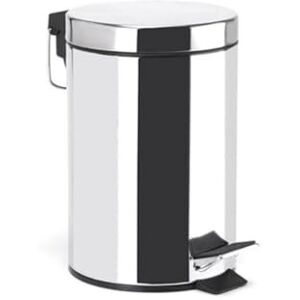 MSV Shiny Stainless Steel Pedal Bin - 3 Litre - Pedal bin MSV Shiny Stainless Steel Pedal Bin - 3 Litre - Pedal bin
