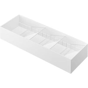 YAMAZAKI Home Expandable Cutlery Kitchen Angled Utensils Storage Silverware Organizer Compact Drawer Insert Tray Plastic, One Size, White YAMAZAKI Home Expandable Cutlery Kitchen Angled Utensils Storage Silverware Organizer Compact Drawer Insert Tray Plastic, One Size, White