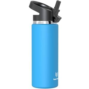 Super Sparrow Water Bottle Insulated 750ml Wide Mouth Metal Bottle Wide Mouth SwivelSip Flask BPA Free, Leak Proof Ergonomic Straw Water Bottles for Work, Gym, Travel, Sports Super Sparrow Water Bottle Insulated 750ml Wide Mouth Metal Bottle Wide Mouth SwivelSip Flask BPA Free, Leak Proof Ergonomic Straw Water Bottles for Work, Gym, Travel, Sports