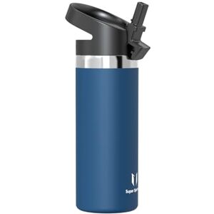 Super Sparrow Water Bottle Insulated 500ml Wide Mouth Metal Bottle Wide Mouth SwivelSip Flask BPA Free, Leak Proof Ergonomic Straw Water Bottles for Work, Gym, Travel, Sports Super Sparrow Water Bottle Insulated 500ml Wide Mouth Metal Bottle Wide Mouth SwivelSip Flask BPA Free, Leak Proof Ergonomic Straw Water Bottles for Work, Gym, Travel, Sports