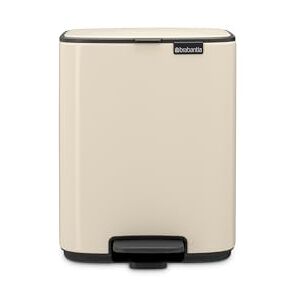 Brabantia Bo Pedal Bin 7L (Soft Beige), Soft Closing Waste Bin with Light Pedal Operation, Easy to Clean Removable Plastic Inner Bucket with Free PerfectFit Rubbish Bags Included Brabantia Bo Pedal Bin 7L (Soft Beige), Soft Closing Waste Bin with Light Pedal Operation, Easy to Clean Removable Plastic Inner Bucket with Free PerfectFit Rubbish Bags Included