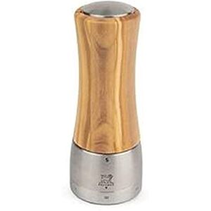 PEUGEOT Madras u'Select 16 cm Salt Mill 6 Predefined Grind Settings Powdered Salt Innovation, Zirlion Mechanism PEFC-Certified Olive Wood and Stainless Steel Made in France PEUGEOT Madras u'Select 16 cm Salt Mill 6 Predefined Grind Settings Powdered Salt Innovation, Zirlion Mechanism PEFC-Certified Olive Wood and Stainless Steel Made in France