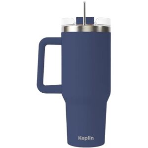 KEPLIN 40 oz / 1200 ml Insulated Travel Tumbler – Double Wall Stainless Steel Cup with Leak-Proof Lid, Thermal Flask Keeps Drinks Hot & Cold, Dishwasher Safe, Fits Car Cup Holders Navy KEPLIN 40 oz / 1200 ml Insulated Travel Tumbler – Double Wall Stainless Steel Cup with Leak-Proof Lid, Thermal Flask Keeps Drinks Hot & Cold, Dishwasher Safe, Fits Car Cup Holders Navy