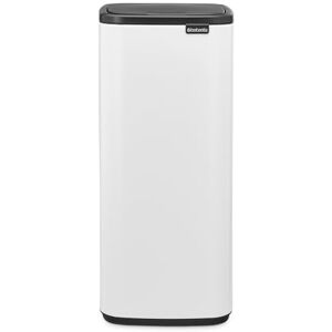 Brabantia Bo Touch Bin 30L (White), Space-Efficient and Rectangular Waste Bin with Soft-Touch Opening System, Easy to Clean Removable Plastic Inner Bucket with Free PerfectFit Rubbish Bags Included Brabantia Bo Touch Bin 30L (White), Space-Efficient and Rectangular Waste Bin with Soft-Touch Opening System, Easy to Clean Removable Plastic Inner Bucket with Free PerfectFit Rubbish Bags Included