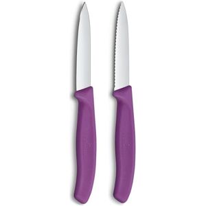 Victorinox Swiss Classic paring and Vegetable Knife, for Fruit and Vegetables, Extra Sharp, Straight and Serrated Edge, Stainless Steel, Violet Victorinox Swiss Classic paring and Vegetable Knife, for Fruit and Vegetables, Extra Sharp, Straight and Serrated Edge, Stainless Steel, Violet