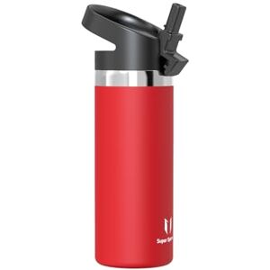 Super Sparrow Water Bottle Insulated 500ml Wide Mouth Metal Bottle Wide Mouth SwivelSip Flask BPA Free, Leak Proof Ergonomic Straw Water Bottles for Work, Gym, Travel, Sports Super Sparrow Water Bottle Insulated 500ml Wide Mouth Metal Bottle Wide Mouth SwivelSip Flask BPA Free, Leak Proof Ergonomic Straw Water Bottles for Work, Gym, Travel, Sports