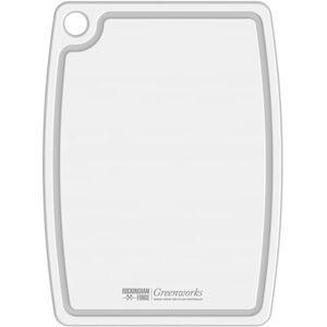Rio Greenworks Large Chopping Board Recycled Plastic 44x33cm White, BPA Free Cutting Board, Dishwasher Safe & Heat Resistant Rio Greenworks Large Chopping Board Recycled Plastic 44x33cm White, BPA Free Cutting Board, Dishwasher Safe & Heat Resistant