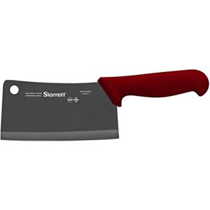 Starrett Professional Stainless Steel Chefs Kitchen Cleaver Knives Wide Rectangular Profile 8-inch (200mm) Red Handle Starrett Professional Stainless Steel Chefs Kitchen Cleaver Knives Wide Rectangular Profile 8-inch (200mm) Red Handle