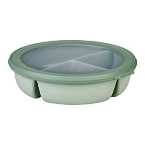 Mepal – Bento bowl 3-compartment multibowl round Cirqula – Airtight food storage container – Separated food storage – Meal prep containers & food containers – 250 ml, 250 ml & 500 ml – Nordic sage Mepal – Bento bowl 3-compartment multibowl round Cirqula – Airtight food storage container – Separated food storage – Meal prep containers & food containers – 250 ml, 250 ml & 500 ml – Nordic sage