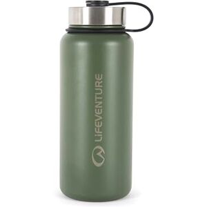 Lifeventure 1 Litre Vacuum Insulated Stainless Steel Water Bottle with Leak Proof Screw-Lid and Powder Coated Outer, Khaki Lifeventure 1 Litre Vacuum Insulated Stainless Steel Water Bottle with Leak Proof Screw-Lid and Powder Coated Outer, Khaki