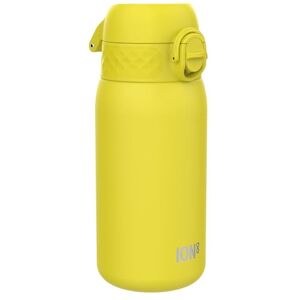 Ion8 Lightweight Steel Kids Water Bottle, 400ml/13oz, Non-Insulated, Leak Proof, Easy to Open, Secure Lock, Dishwasher Safe, Fits Cup Holders, Carry Handle, Metal Water Bottle, Yellow Ion8 Lightweight Steel Kids Water Bottle, 400ml/13oz, Non-Insulated, Leak Proof, Easy to Open, Secure Lock, Dishwasher Safe, Fits Cup Holders, Carry Handle, Metal Water Bottle, Yellow
