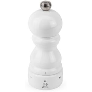 PEUGEOT Paris u'Select 12 cm Salt Mill 6 Predefined Grind Settings Powdered Salt Innovation, Zirlion Mechanism PEFC-Certified Wood Made in France Glossy White Finish PEUGEOT Paris u'Select 12 cm Salt Mill 6 Predefined Grind Settings Powdered Salt Innovation, Zirlion Mechanism PEFC-Certified Wood Made in France Glossy White Finish