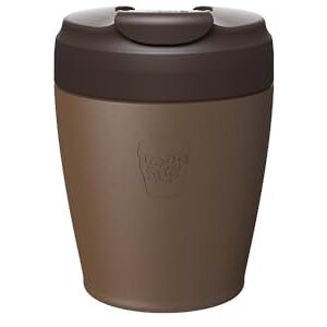 KeepCup Commuter Travel Mug Insulated Stainless Steel Reusable Coffee Cup with Spillproof Flip Lid 8oz/227ml Chocolate KeepCup Commuter Travel Mug Insulated Stainless Steel Reusable Coffee Cup with Spillproof Flip Lid 8oz/227ml Chocolate