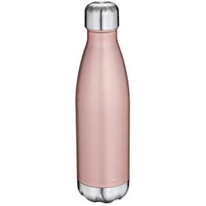 Cilio Elegant Stainless Steel Drinking Bottle, 500 ml, Rose Gold, Leak-Proof, Thermos Flask Also for Carbonated Drinks, Keeps Warm for up to 18 Hours and Cold for 24 Hours Cilio Elegant Stainless Steel Drinking Bottle, 500 ml, Rose Gold, Leak-Proof, Thermos Flask Also for Carbonated Drinks, Keeps Warm for up to 18 Hours and Cold for 24 Hours