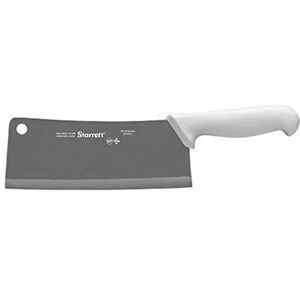 Starrett Professional Stainless Steel Chefs Kitchen Cleaver Knives Wide Rectangular Profile 8-inch (200mm) White Handle Starrett Professional Stainless Steel Chefs Kitchen Cleaver Knives Wide Rectangular Profile 8-inch (200mm) White Handle