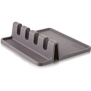 Vacu Vin Tomorrow's Kitchen 46703606 Grey Utensil Tray, Silicone, Gray Vacu Vin Tomorrow's Kitchen 46703606 Grey Utensil Tray, Silicone, Gray