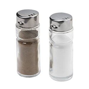 Fackelmann 12 Salt and Pepper Shakers, Glass, Transparent, 20 x 13.5 x 9.5 cm Fackelmann 12 Salt and Pepper Shakers, Glass, Transparent, 20 x 13.5 x 9.5 cm
