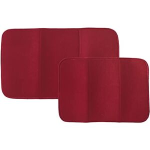 Tefal T-FAL Textiles Dish Drying Mat with Mesh 2 Pack Crimson 69998 Tefal T-FAL Textiles Dish Drying Mat with Mesh 2 Pack Crimson 69998