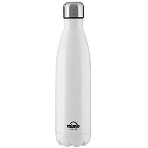 Premier Housewares Mimo Vacuum Bottle Flask 350 ml, Stainless-Steel, White, 7 x 7 x 28 cm Premier Housewares Mimo Vacuum Bottle Flask 350 ml, Stainless-Steel, White, 7 x 7 x 28 cm