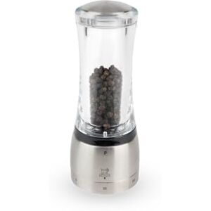 Peugeot Daman Pepper Grinder - Stainless Steel & Transparent - Pepper Mill Peugeot Daman Pepper Grinder - Stainless Steel & Transparent - Pepper Mill