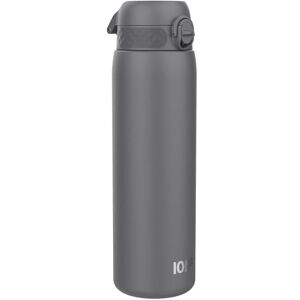 Ion8 Lightweight 1 Litre Steel Water Bottle, Non-Insulated, Leak Proof, Easy to Open, Secure Lock, Dishwasher Safe, Flip Cover, Carry Handle, Ideal for Travel & Active Lifestyles, Grey Ion8 Lightweight 1 Litre Steel Water Bottle, Non-Insulated, Leak Proof, Easy to Open, Secure Lock, Dishwasher Safe, Flip Cover, Carry Handle, Ideal for Travel & Active Lifestyles, Grey