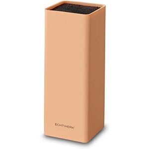 ECHTWERK Universal Knife Block, Holder, Organiser Practical Knife Stand, Space-Saving Storage with Bristle Insert, Flexible, Salmon Pink, 30 cm ECHTWERK Universal Knife Block, Holder, Organiser Practical Knife Stand, Space-Saving Storage with Bristle Insert, Flexible, Salmon Pink, 30 cm