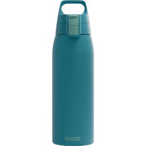 Sigg Stainless Steel Water Bottle Shield ONE Blue Puya Suitable for Carbonated Drinks Leak-Proof Feather-Light BPA-Free Outdoor & Fitness Blue 1L Sigg Stainless Steel Water Bottle Shield ONE Blue Puya Suitable for Carbonated Drinks Leak-Proof Feather-Light BPA-Free Outdoor & Fitness Blue 1L