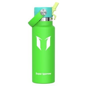 Super Sparrow Sparrow Insulated Water Bottle Kids 350ml FlipFlow Metal Water Bottles with Straw Lid BPA Free Leakproof Stainless Steel Flask for Sport, School, Outdoor, Travel Super Sparrow Sparrow Insulated Water Bottle Kids 350ml FlipFlow Metal Water Bottles with Straw Lid BPA Free Leakproof Stainless Steel Flask for Sport, School, Outdoor, Travel