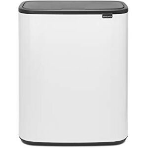 Brabantia Bo Touch Bin 2 x 30L Inner Buckets (White) Large Waste/Recycling Kitchen Bin Soft-touch Brabantia Bo Touch Bin 2 x 30L Inner Buckets (White) Large Waste/Recycling Kitchen Bin Soft-touch