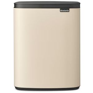 Brabantia Bo Waste Bin 12L Compact Rectangular Rubbish Bin with Soft-Close Lid and Removable Inner Bucket Wall-Mountable or Freestanding Design for Bathroom, Kitchen, or Office Soft Beige Brabantia Bo Waste Bin 12L Compact Rectangular Rubbish Bin with Soft-Close Lid and Removable Inner Bucket Wall-Mountable or Freestanding Design for Bathroom, Kitchen, or Office Soft Beige