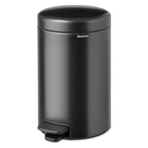 Brabantia NewIcon Pedal Bin 12 L Soft Close Waste Bin with Odour-Proof Lid and Plastic Inner Bucket Compact, Non-Slip Trash Can for Kitchen, Office, Bathroom, or Bedroom Confident Grey Brabantia NewIcon Pedal Bin 12 L Soft Close Waste Bin with Odour-Proof Lid and Plastic Inner Bucket Compact, Non-Slip Trash Can for Kitchen, Office, Bathroom, or Bedroom Confident Grey