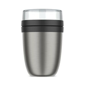 Mepal Insulated Lunch Pot Ellipse, Thermo Lunch Pot, Practical Yoghurt Cup & Soup To Go Mug, 6-8 Hours Hot & 12 Hours Cold, 500 + 200 ml, Nordic black Mepal Insulated Lunch Pot Ellipse, Thermo Lunch Pot, Practical Yoghurt Cup & Soup To Go Mug, 6-8 Hours Hot & 12 Hours Cold, 500 + 200 ml, Nordic black