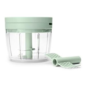 Brabantia Tasty+ Manual Food Chopper Hand-Powered Mini Chopper with Stainless Steel Blades Chop & Whisk Compact Kitchen Tool Jade Green Brabantia Tasty+ Manual Food Chopper Hand-Powered Mini Chopper with Stainless Steel Blades Chop & Whisk Compact Kitchen Tool Jade Green