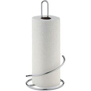 Kela kitchen roll holder upright, also for thick rolls, kitchen roll holder 33 cm high, CARO, chrome-plated metal Kela kitchen roll holder upright, also for thick rolls, kitchen roll holder 33 cm high, CARO, chrome-plated metal