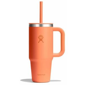 Hydro Flask Travel Tumbler 709 ml (24 oz) with Closable Press-in Straw Lid Stainless Steel Double Wall Vacuum Insulated Splash Resistant lid Nectar Hydro Flask Travel Tumbler 709 ml (24 oz) with Closable Press-in Straw Lid Stainless Steel Double Wall Vacuum Insulated Splash Resistant lid Nectar