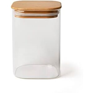 Excelsa Eco Living Jar with Lid in Bamboo, 1 L, Borosilicate Glass Excelsa Eco Living Jar with Lid in Bamboo, 1 L, Borosilicate Glass