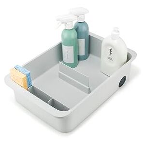 Joseph Joseph CupboardStore 2-tier Easy Access Wheeled Storage Caddy, Under Sink Kitchen Organiser, Recycled Plastic Joseph Joseph CupboardStore 2-tier Easy Access Wheeled Storage Caddy, Under Sink Kitchen Organiser, Recycled Plastic