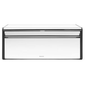 Brabantia Fall Front Bread Bin – Large Countertop Storage Box for Bread, Bagels, Rolls – Space-Saving Design with Flat Top – Brilliant Steel Brabantia Fall Front Bread Bin – Large Countertop Storage Box for Bread, Bagels, Rolls – Space-Saving Design with Flat Top – Brilliant Steel