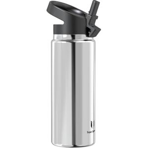 Super Sparrow Water Bottle Insulated 750ml Wide Mouth Metal Bottle Wide Mouth SwivelSip Flask BPA Free, Leak Proof Ergonomic Straw Water Bottles for Work, Gym, Travel, Sports Super Sparrow Water Bottle Insulated 750ml Wide Mouth Metal Bottle Wide Mouth SwivelSip Flask BPA Free, Leak Proof Ergonomic Straw Water Bottles for Work, Gym, Travel, Sports