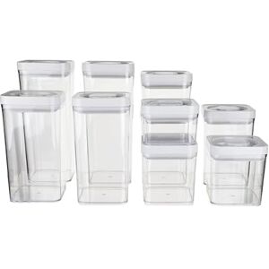 Amazon Basics 10-Container Airtight Food Storage Containers, BPA Free Plastic, Clear, 3.1L X 2, 2.4L X 2, 1.8L X 2, 1.1L X 2, 0.47L X 2 Amazon Basics 10-Container Airtight Food Storage Containers, BPA Free Plastic, Clear, 3.1L X 2, 2.4L X 2, 1.8L X 2, 1.1L X 2, 0.47L X 2