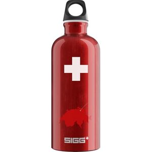 Sigg Aluminium Water Bottle Traveller Swiss Country Climate Neutral Certified Suitable For Carbonated Beverages Leakproof Lightweight BPA Free Red 0.6L Sigg Aluminium Water Bottle Traveller Swiss Country Climate Neutral Certified Suitable For Carbonated Beverages Leakproof Lightweight BPA Free Red 0.6L