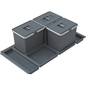 ELLETIPI 1954 Elletipi Metropolis PTC28 10050 7F C97 PPV Differentiated Drawer Bin, Grey, 91 x 46 x 28 cm, 91 x 46 h22 ELLETIPI 1954 Elletipi Metropolis PTC28 10050 7F C97 PPV Differentiated Drawer Bin, Grey, 91 x 46 x 28 cm, 91 x 46 h22