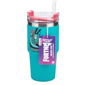 Paladone Fortnite 600ml Blue Insulated Gamer Cup and Straw, Officially Licensed Tumbler Water Bottle for Hot and Cold Drinks, Tea, Coffee Paladone Fortnite 600ml Blue Insulated Gamer Cup and Straw, Officially Licensed Tumbler Water Bottle for Hot and Cold Drinks, Tea, Coffee