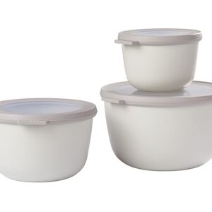 Mepal – Multi Bowl Cirqula 3-Piece Set – Food Storage Container with Lid Suitable as Airtight Storage Box for Fridge & Freezer, Microwave Container & Servable Dish 500, 1000, 2000ml Nordic white Mepal – Multi Bowl Cirqula 3-Piece Set – Food Storage Container with Lid Suitable as Airtight Storage Box for Fridge & Freezer, Microwave Container & Servable Dish 500, 1000, 2000ml Nordic white