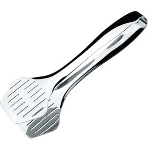 Commichef Deluxe Chrome Plated Hamburger Tongs, Stainless Steel, 24cm, Silver Commichef Deluxe Chrome Plated Hamburger Tongs, Stainless Steel, 24cm, Silver