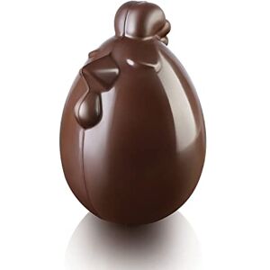 silikomart Reusable Thermoformed Chocolate Mould Lady COCCA, Pack of 1 Chocolate Egg Mould, Hen Shape, 250 x 150 h 58 mm, Made in Italy silikomart Reusable Thermoformed Chocolate Mould Lady COCCA, Pack of 1 Chocolate Egg Mould, Hen Shape, 250 x 150 h 58 mm, Made in Italy
