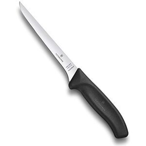 Victorinox Swiss Classic, Boning Knife, Extra Sharp Blade, Straight Edge, 15 cm, Plastic Handle, Stainless Steel, Black Victorinox Swiss Classic, Boning Knife, Extra Sharp Blade, Straight Edge, 15 cm, Plastic Handle, Stainless Steel, Black