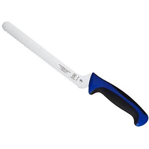 Mercer Culinary M22418BL Millennia Offset Bread Knife with Wavy Edge, Blue, 8-Inch Mercer Culinary M22418BL Millennia Offset Bread Knife with Wavy Edge, Blue, 8-Inch