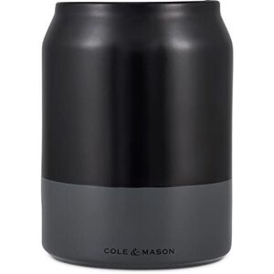 Cole & Mason Linton Black/Grey Utensil Pot Holder, Kitchen Utensil Organisation, Countertop Utensils Storage Jar, Ceramic, (H) 160 mm x (D) 120 mm Cole & Mason Linton Black/Grey Utensil Pot Holder, Kitchen Utensil Organisation, Countertop Utensils Storage Jar, Ceramic, (H) 160 mm x (D) 120 mm